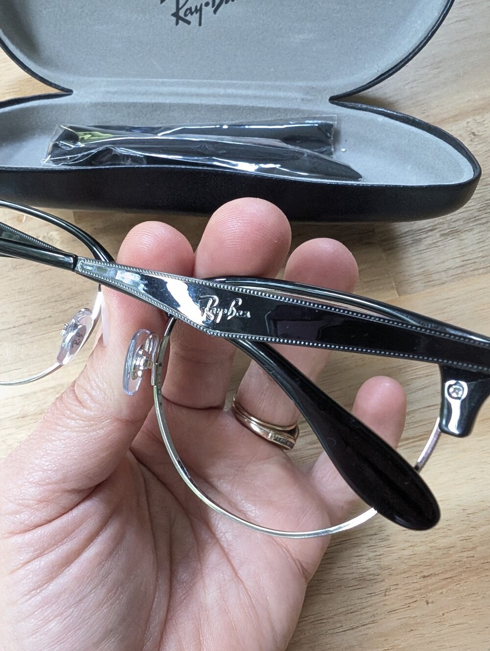 Ray-Ban RX6396 frame glasses silver - Picture 4 of 5
